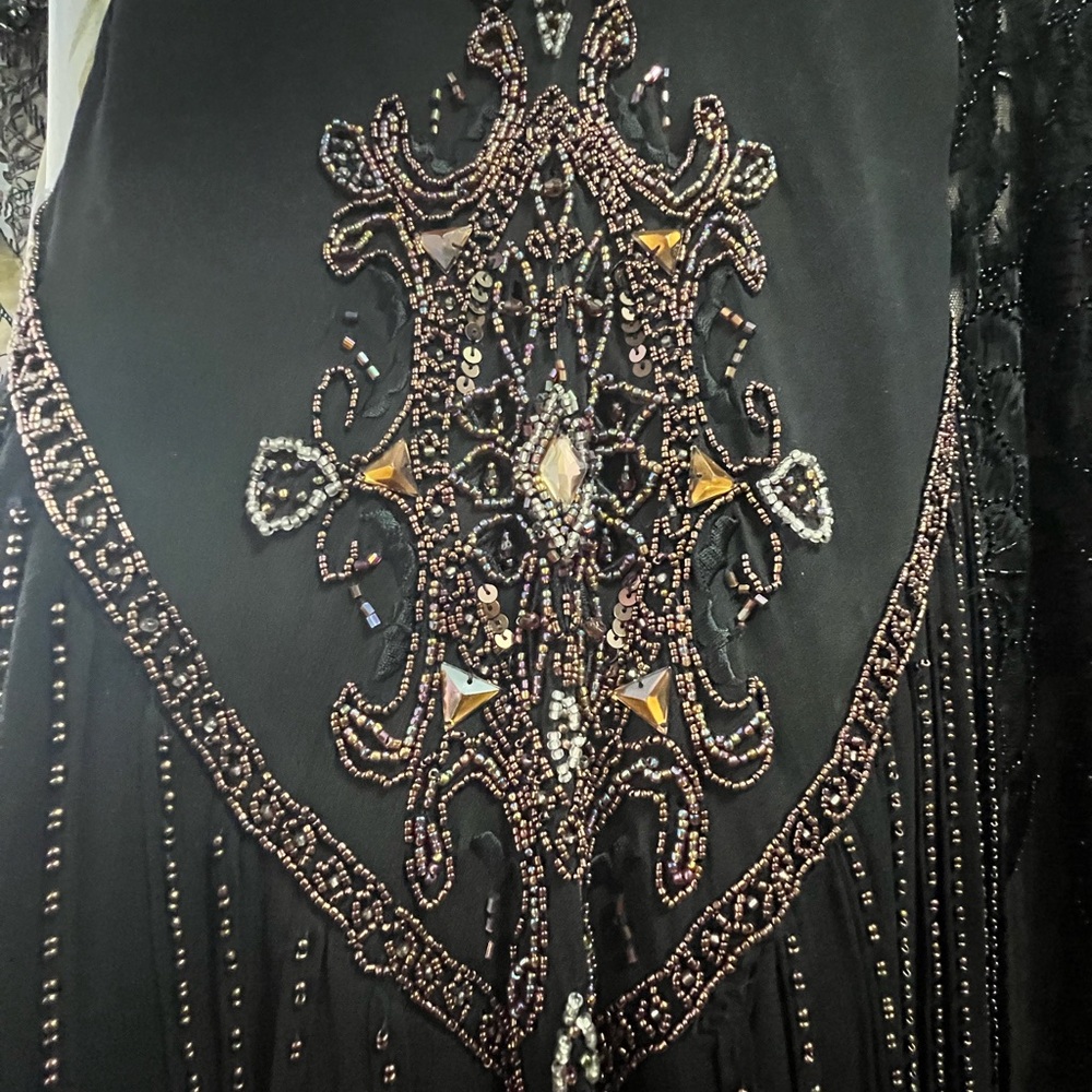 Sue Wong Black Embellished Maxi Dress - Picture 4 of 6